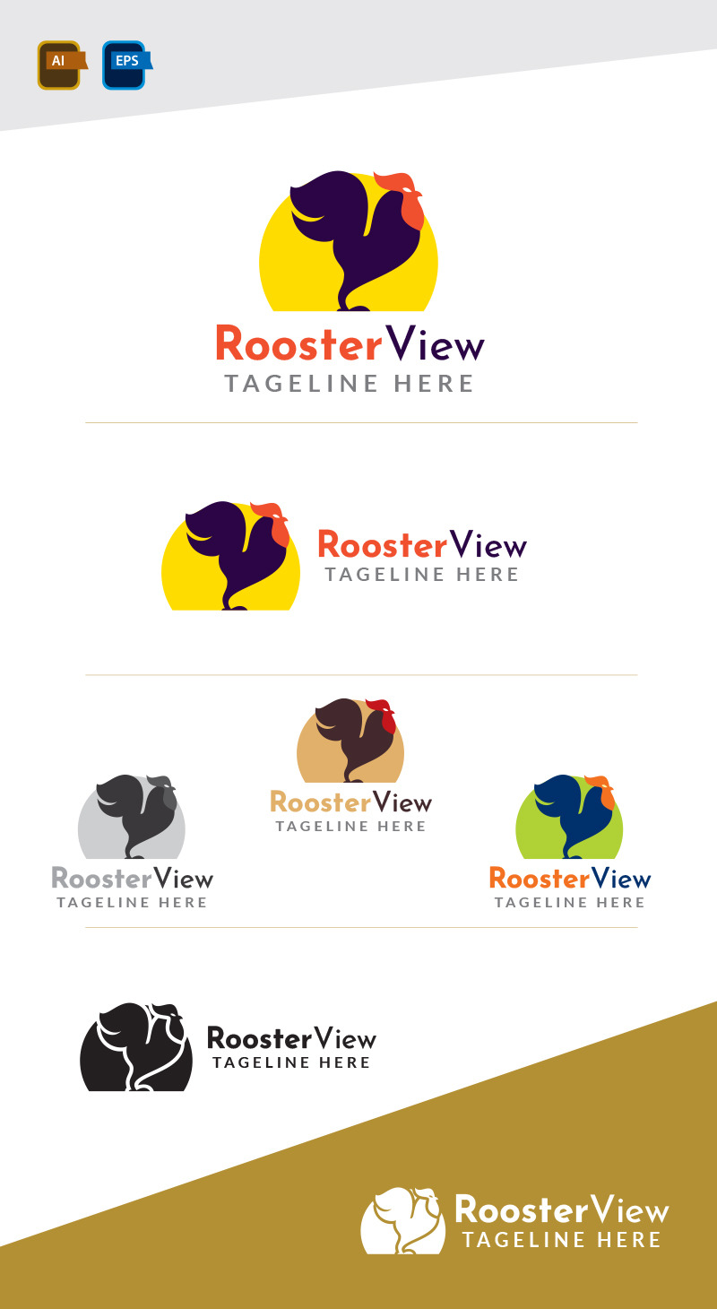 Rooster View Logo Design Template - Features Image 1