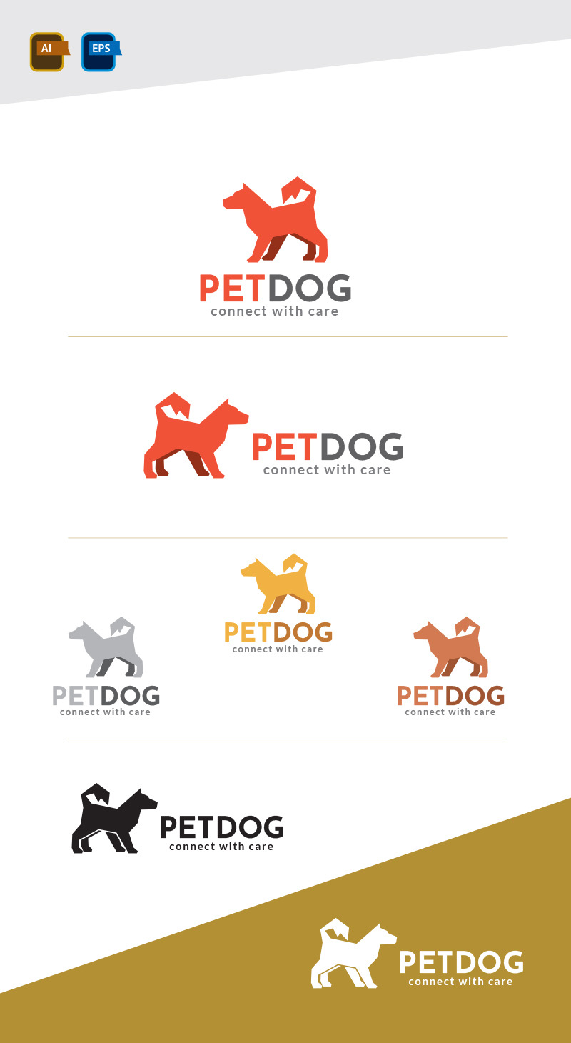 Dog Pet Logo Design Template - Features Image 1
