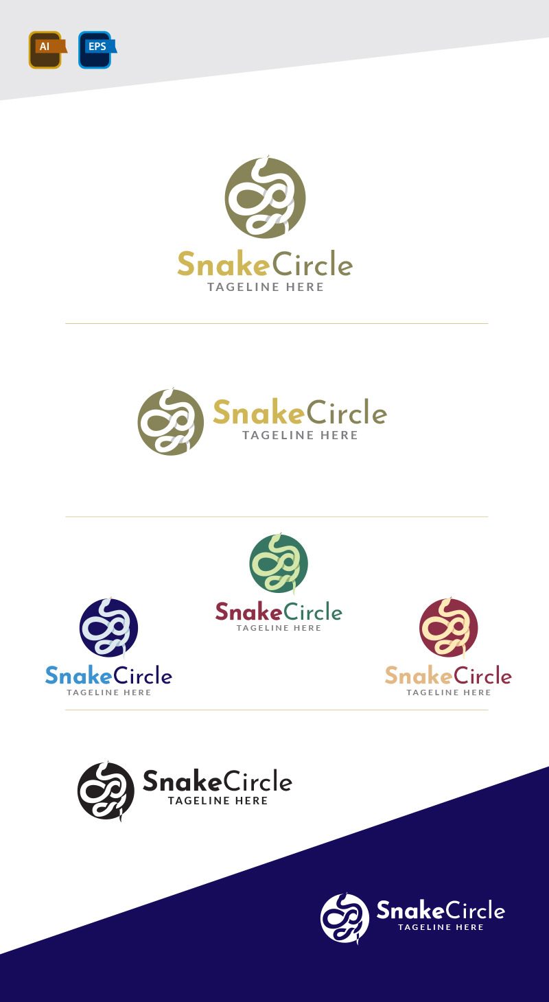 Snake Circle Logotypdesignmall - Features Image 1