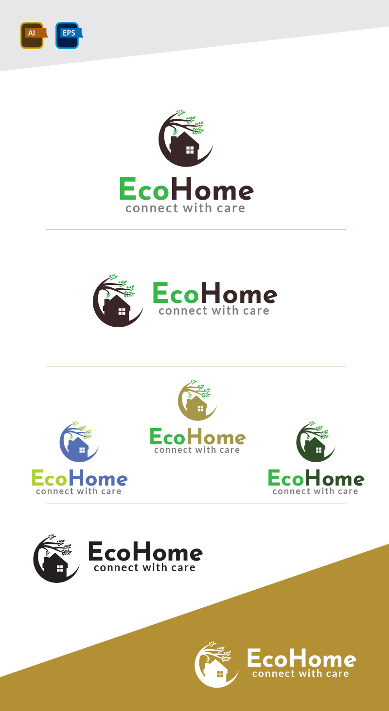 Eco Home Logo Design Template - Features Image 1