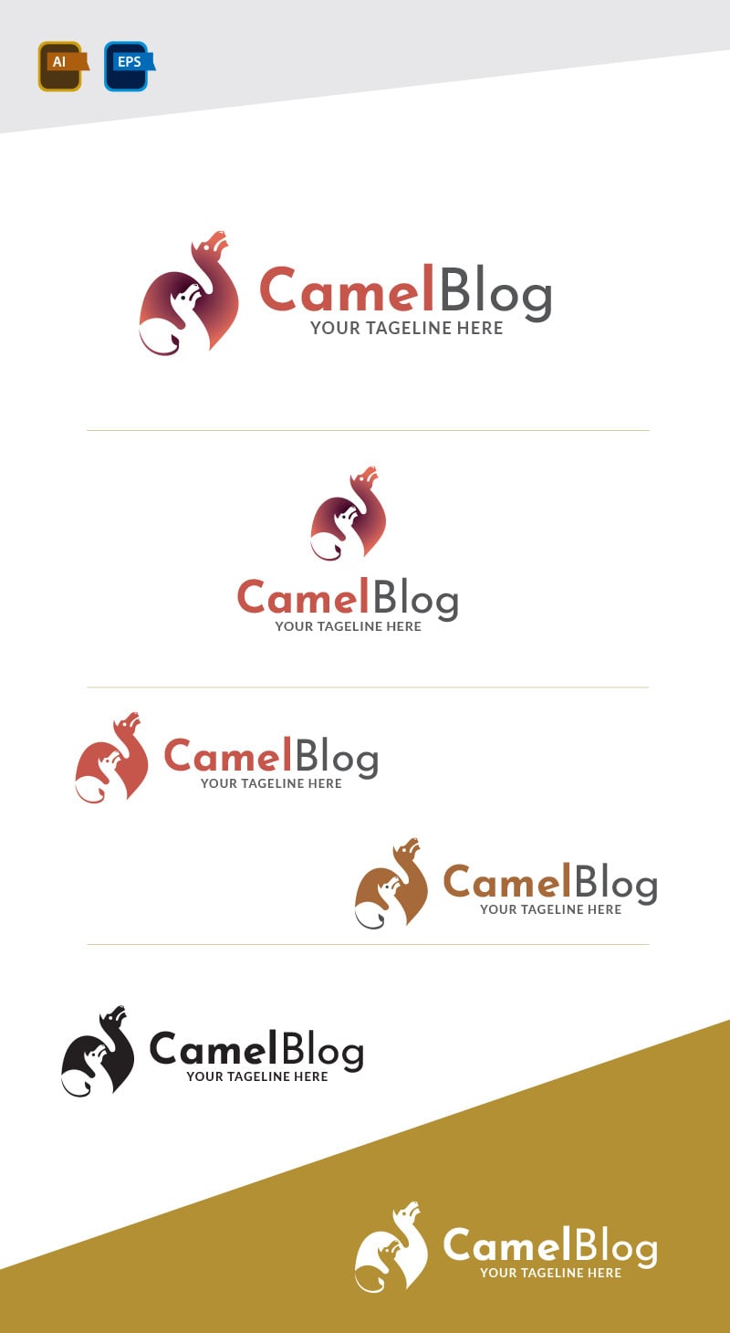 Шаблон дизайну логотипу Camel Blog - Features Image 1
