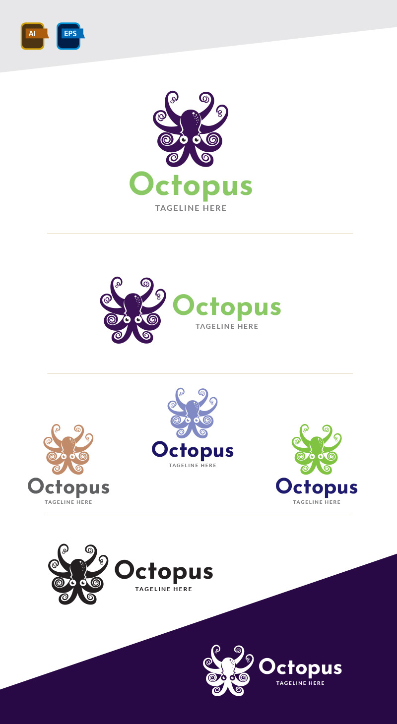 Octopus Logo Design Template - Features Image 1