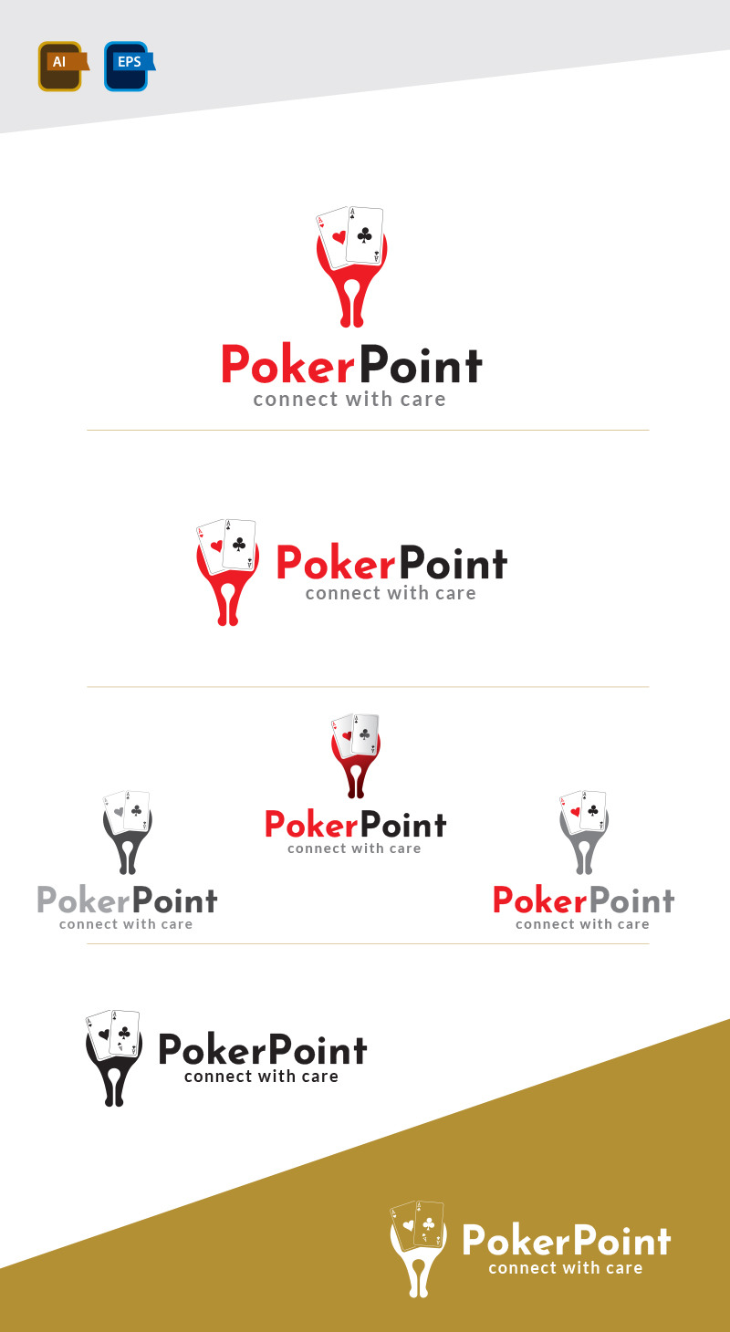 Poker Point Logo Design Template #205901 - TemplateMonster