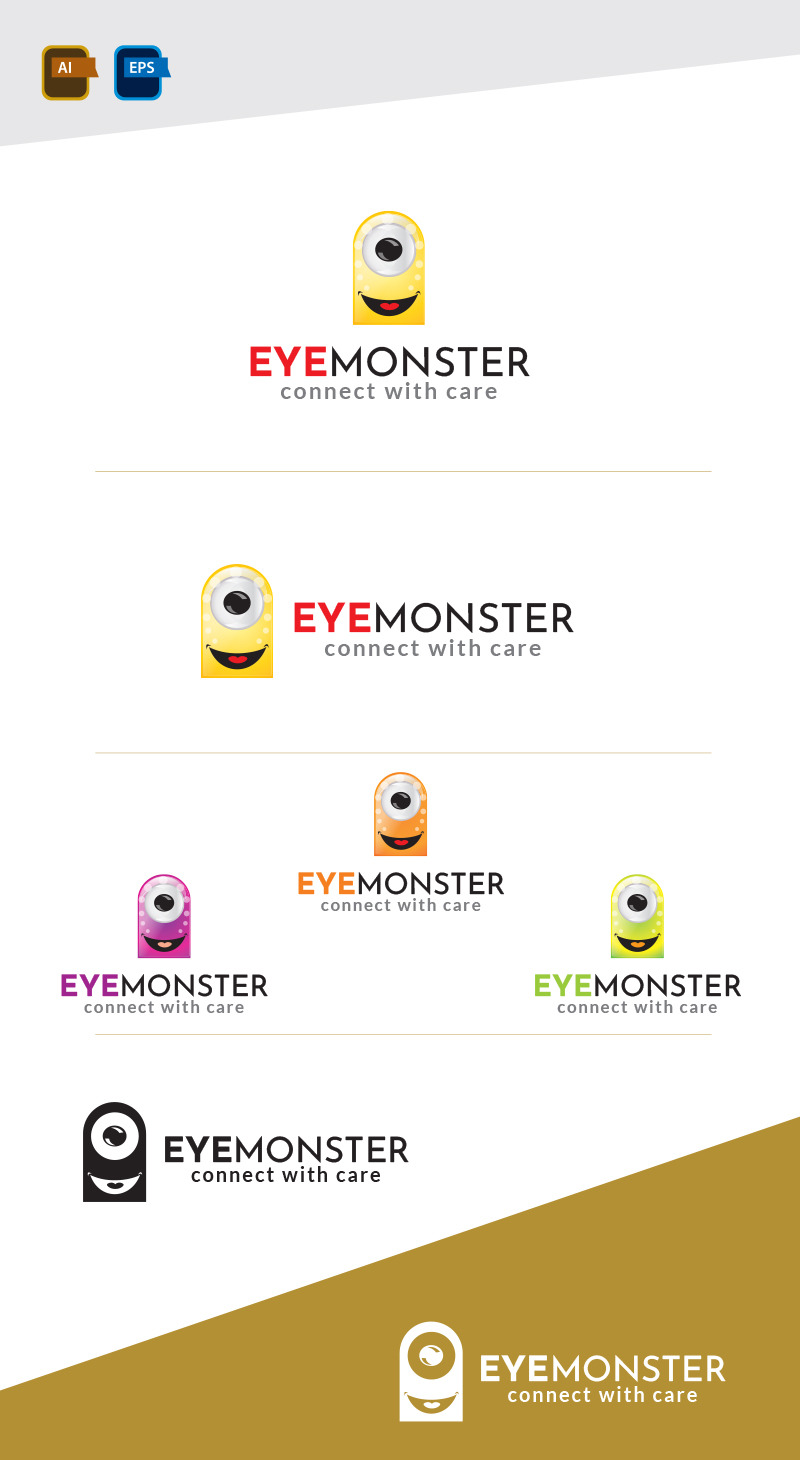 Шаблон дизайну логотипу EYE MONSTER - Features Image 1