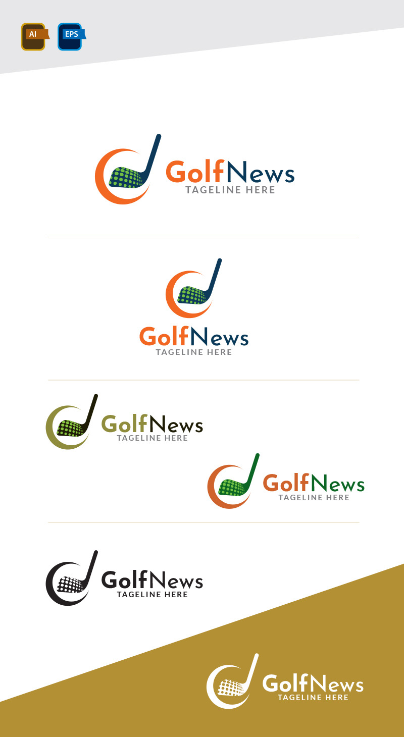 Golf News Logo Design Template Vol 2 - Caractéristiques de l’image 1