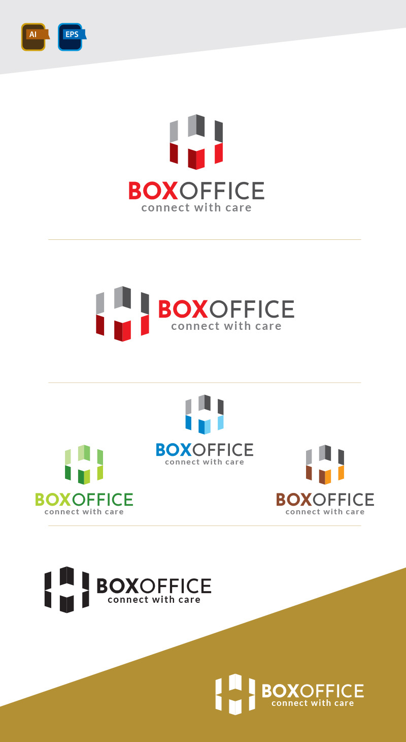 Box Office Logo-Design-Vorlage - Eigenschaften Bild 1