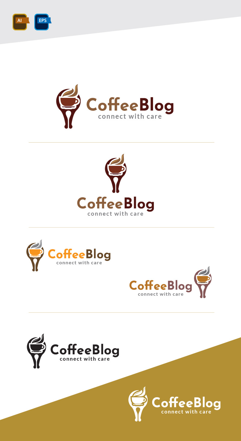 Coffee Blog Logo Design Template - Features Image 1