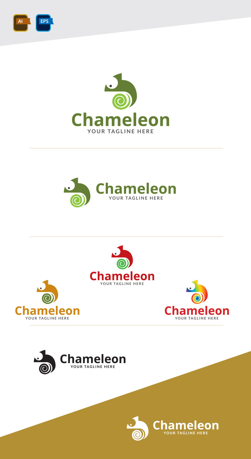 Chameleon Logo Design Template Ver 6 - Features Image 1