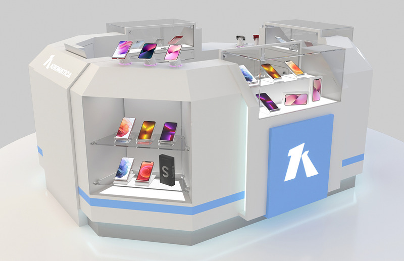 Design de Mobiliário Comercial para Exposição de Modelo 3D de Produtos Tecnológicos - Features Image 2