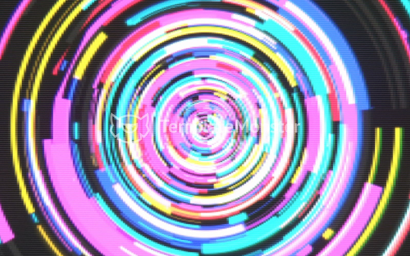 Pixel Glitch Tunnel VJ Loop - Caratteristiche Immagine 1