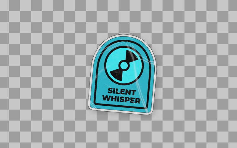 Silent Whisper Record Sticker - Features Image 1