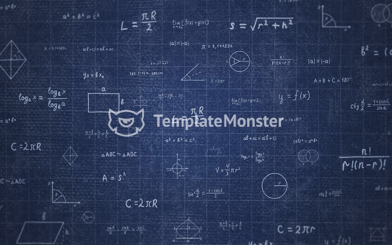 HandDraw Math Formulas Blue 1 273254 TemplateMonster
