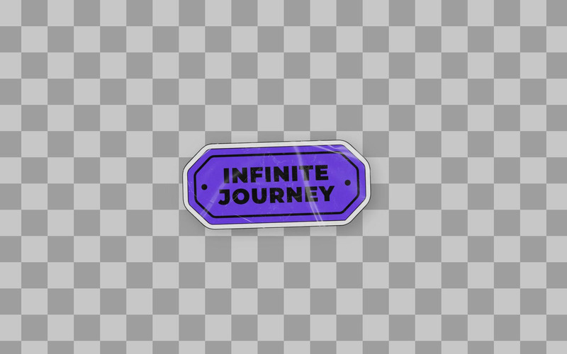 Pegatina con el emblema de Viaje Infinito - Premiere Pro - Características Imagen 1