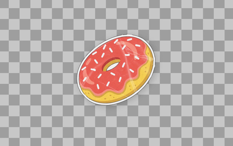 Animierter Streusel-Donut-Aufkleber - Eigenschaften Bild 1