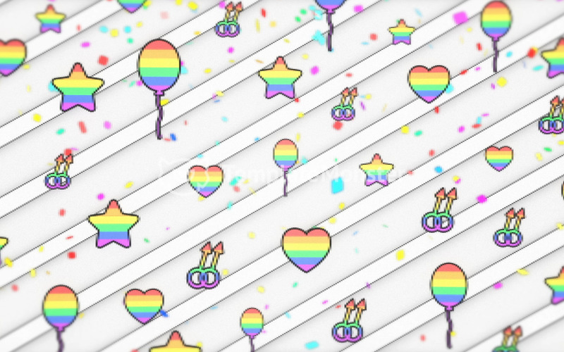 Ciclo di sfondo bianco di orgoglio LGBTQ - Caratteristiche Immagine 1