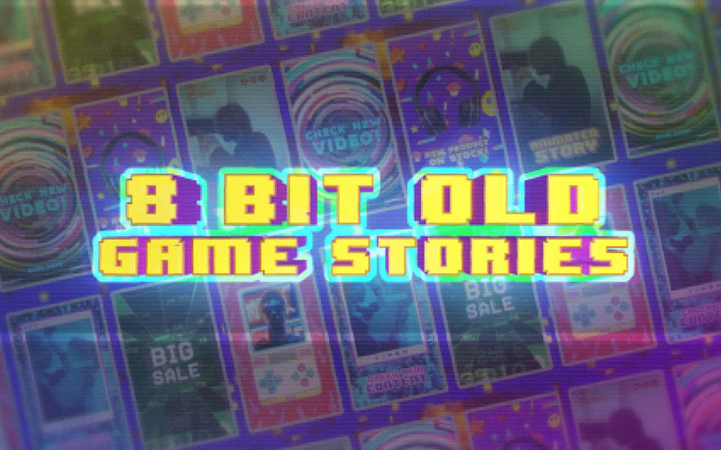 Histoires de médias sociaux sur les vieux jeux 8 bits - MOGRT - Caractéristiques de l’image 1