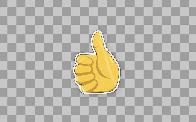 Geanimeerde duim omhoog sticker - MOGRT - Features Image 1