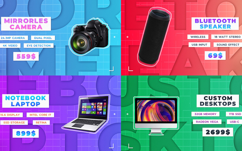 Trendy Colorful Product Promo - Features Image 1