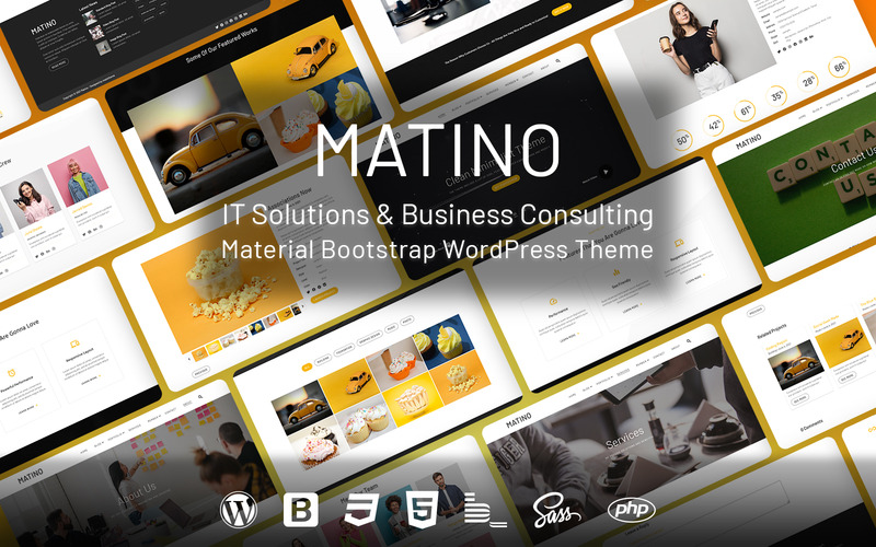 Matino - IT Solutions and Business Consulting Material WordPress Theme - Features Image 1