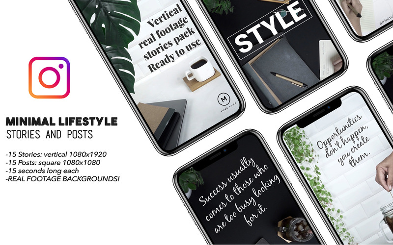 Storie e post sullo stile di vita minimale - Modello After Effects - Caratteristiche Immagine 1