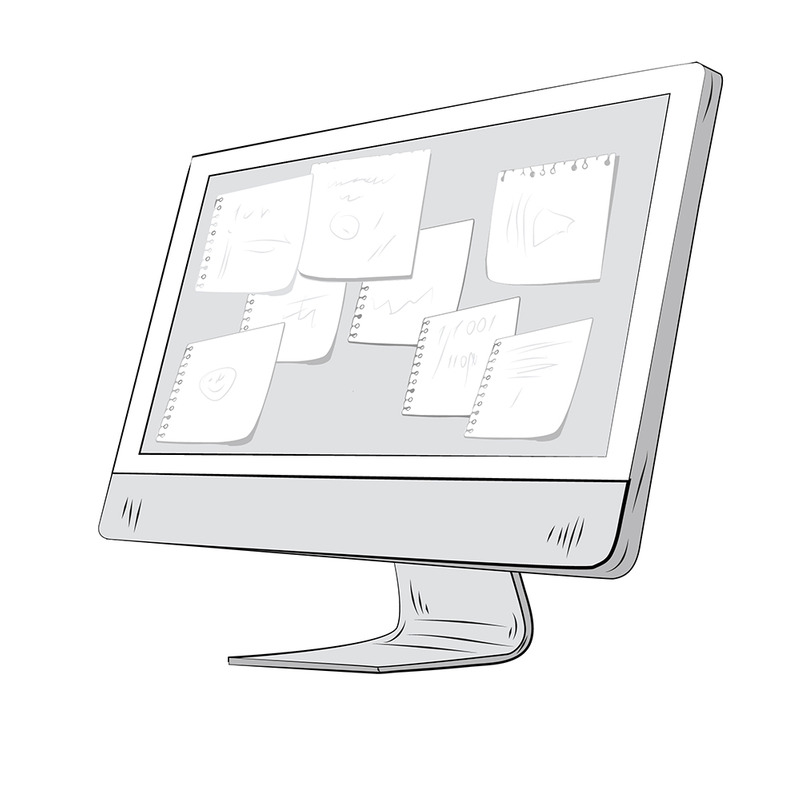 Beş İllüstrasyon Öğe İçeriği - Features Image 1