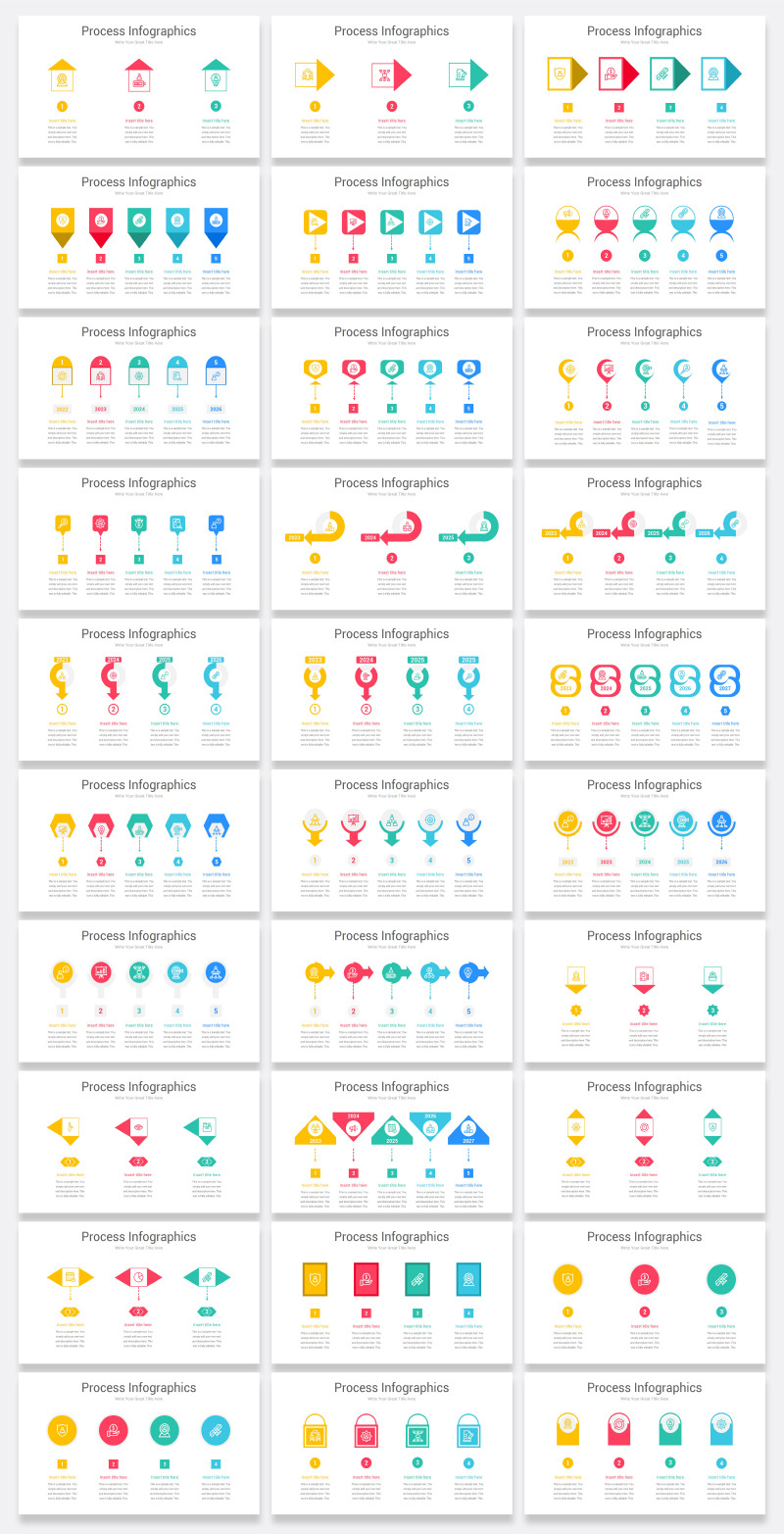 Process Infographics PowerPoint template - Features Image 1