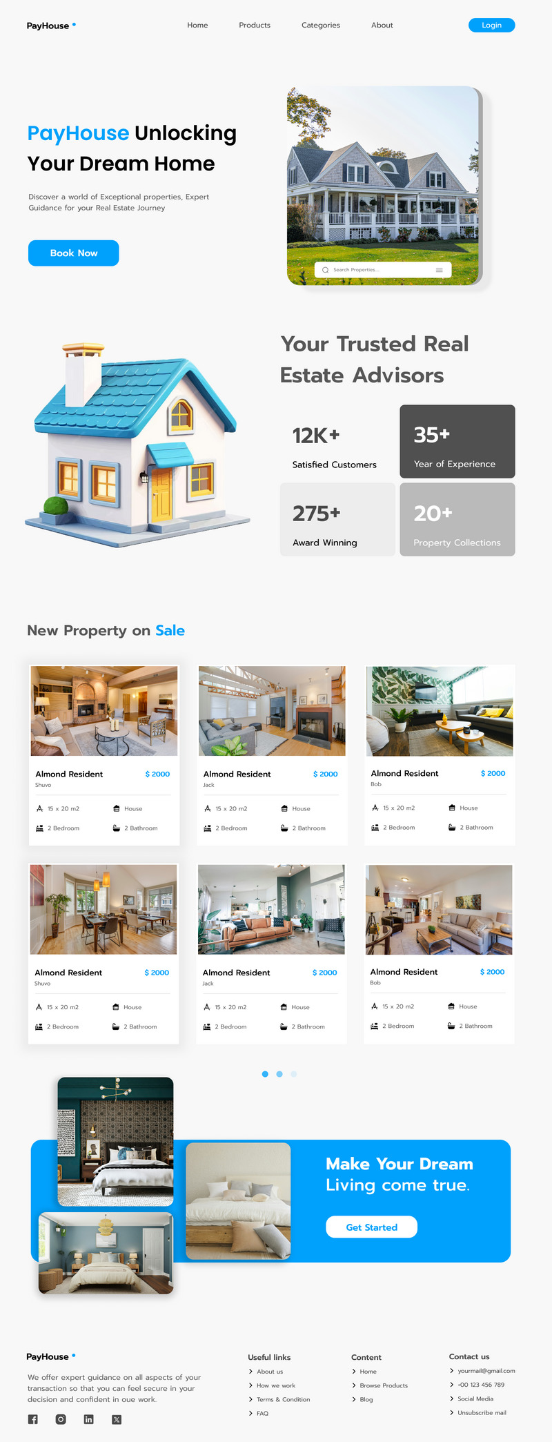 Real Esate Landing page Ui Mall - Features Image 1