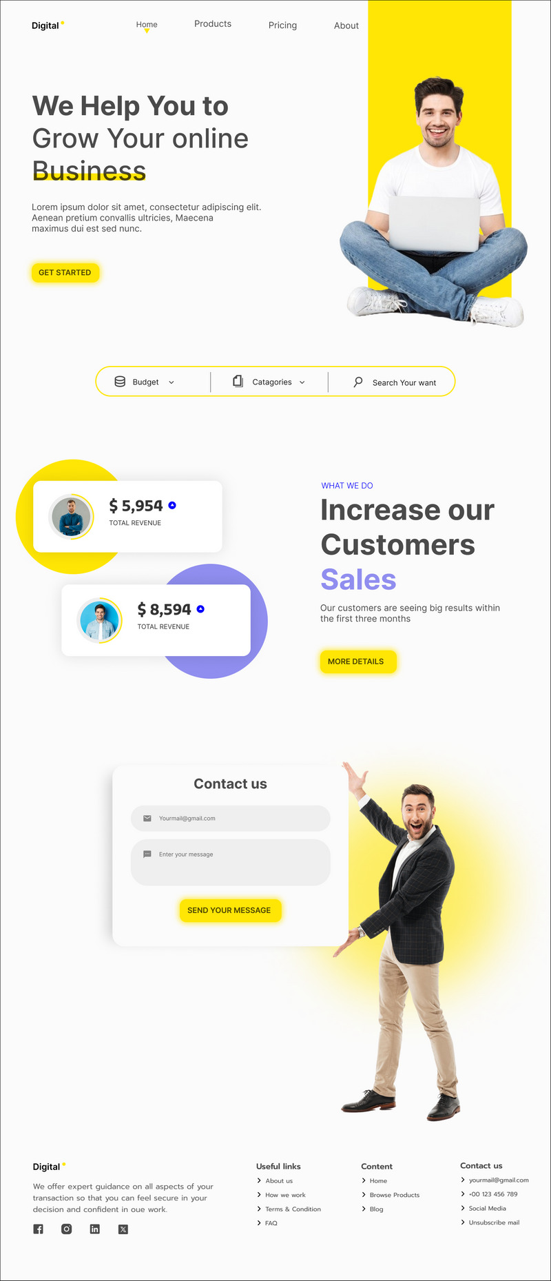 Комплекти користувача цільової сторінки для бізнесу - Features Image 1