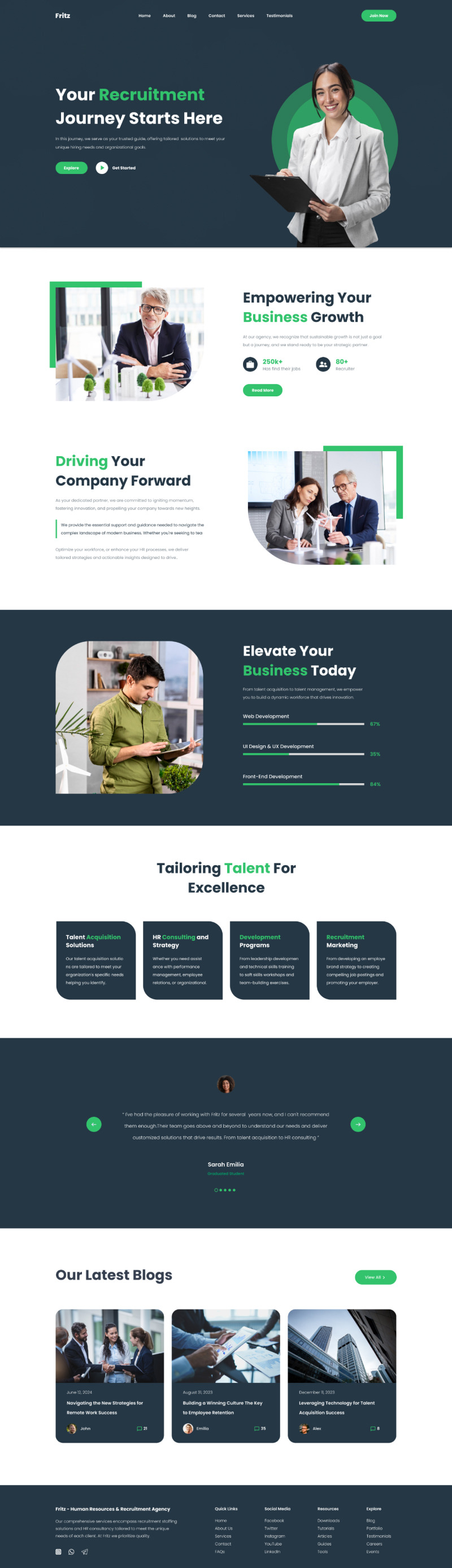 Human Resources & Recruitment Agency Landing Page - Features Image 1