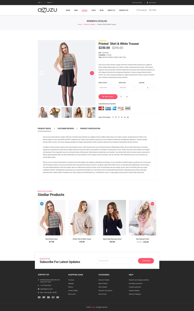 Szablon PSD Azuzu eCommerce - Obraz funkcji 6