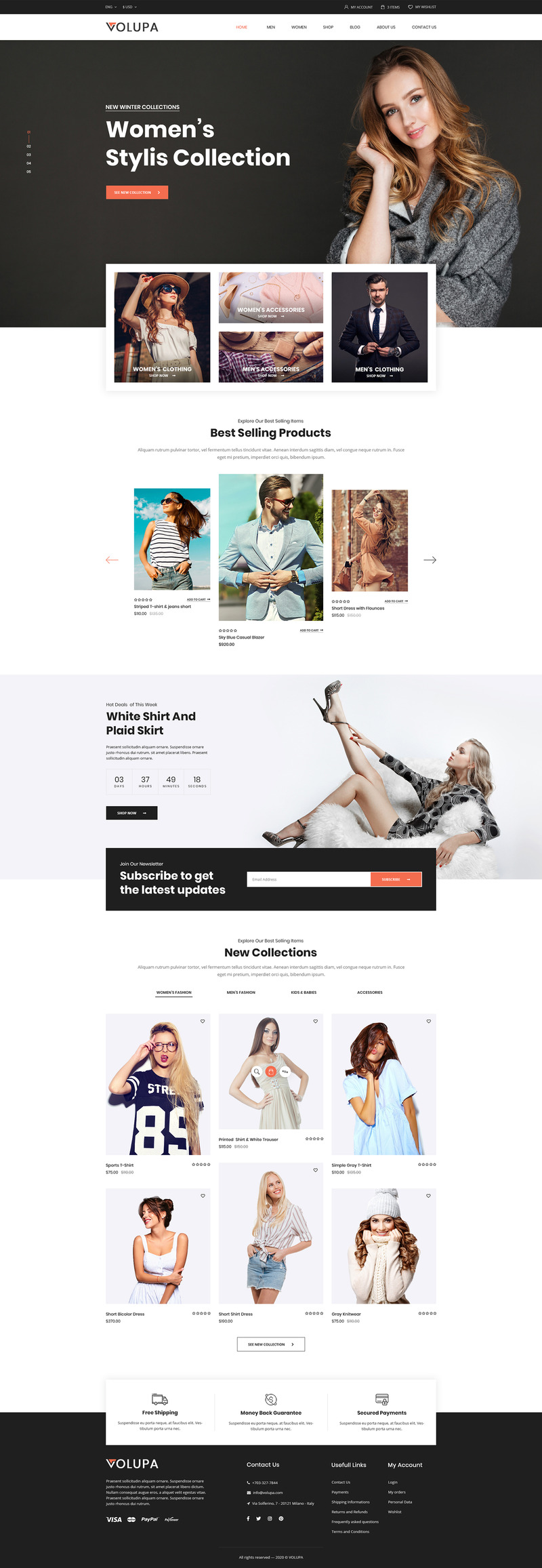 Volupa e-handel PSD-mall - Features Image 2