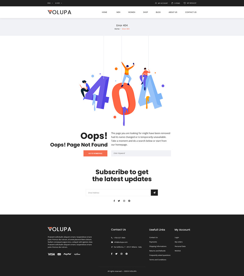 Volupa e-handel PSD-mall - Features Image 16