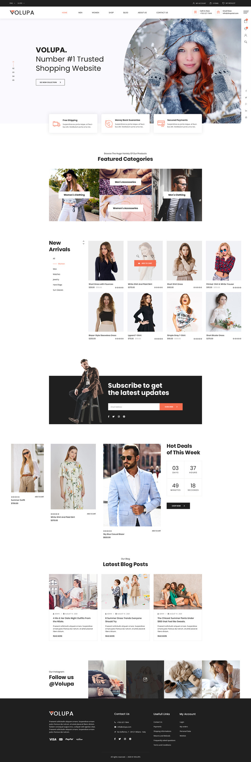 Volupa e-handel PSD-mall - Features Image 3
