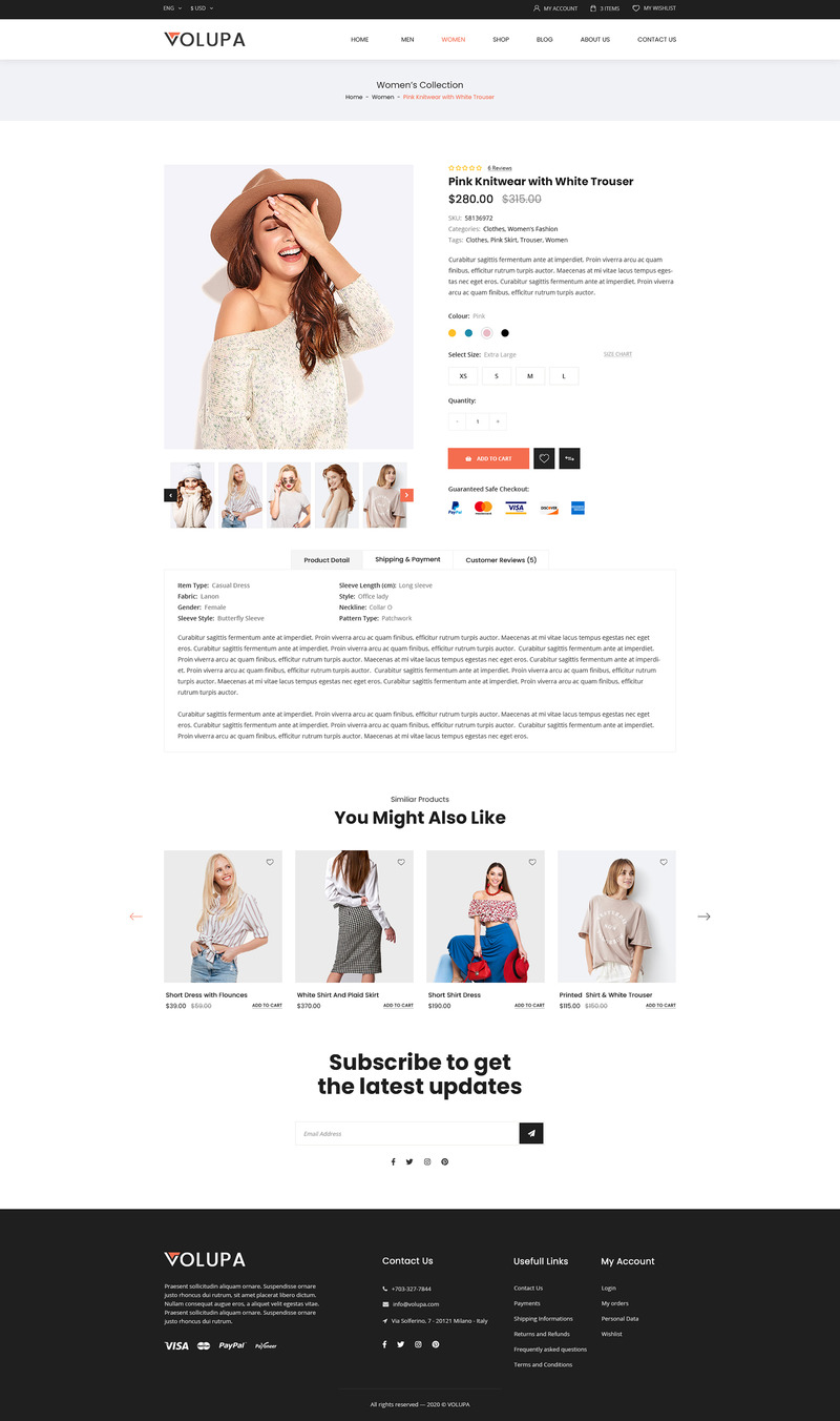 Volupa e-handel PSD-mall - Features Image 6