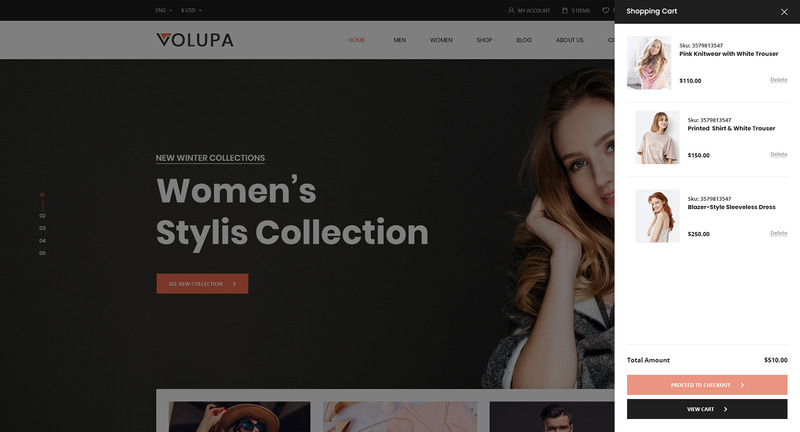 Volupa e-handel PSD-mall - Features Image 19