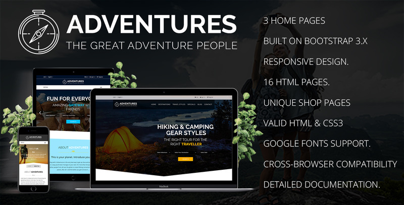 Adventures – Adventures and Tour Responsive HTML Website template - Features Image 1