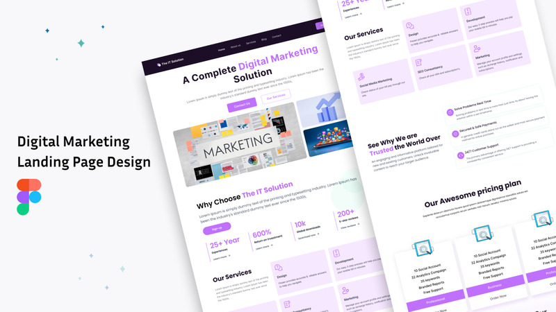 Free Digital Marketing website Design - Features Image 1
