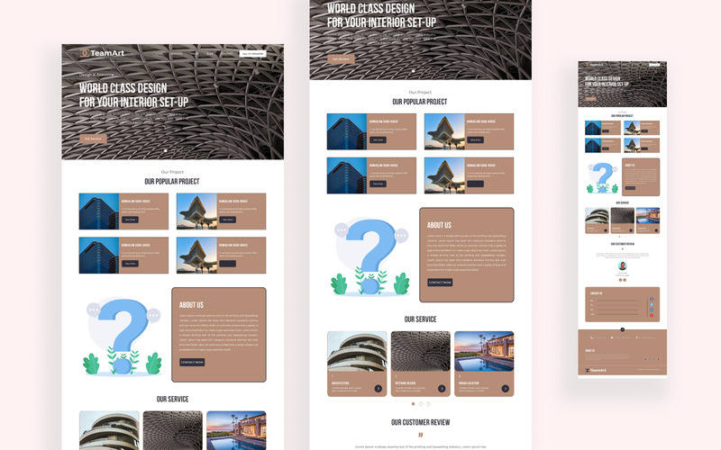 Architecture & Interior Design Landing Page - Features Image 1