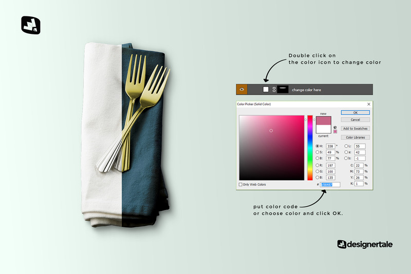 Tovagliolo Da Cena Con Mockup Di Posate - Caratteristiche Immagine 3