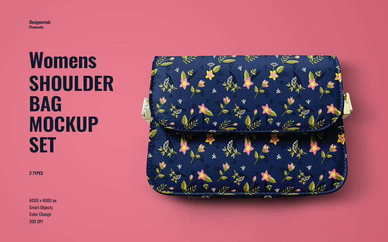 Women Shoulder Bag Mockup Set - Features Image 1