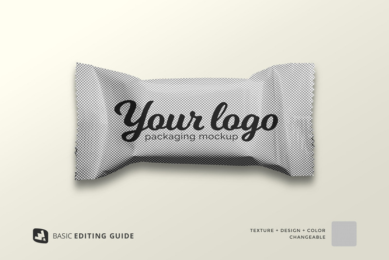 Mockup di imballaggio Taffy vista dall'alto - Caratteristiche Immagine 7
