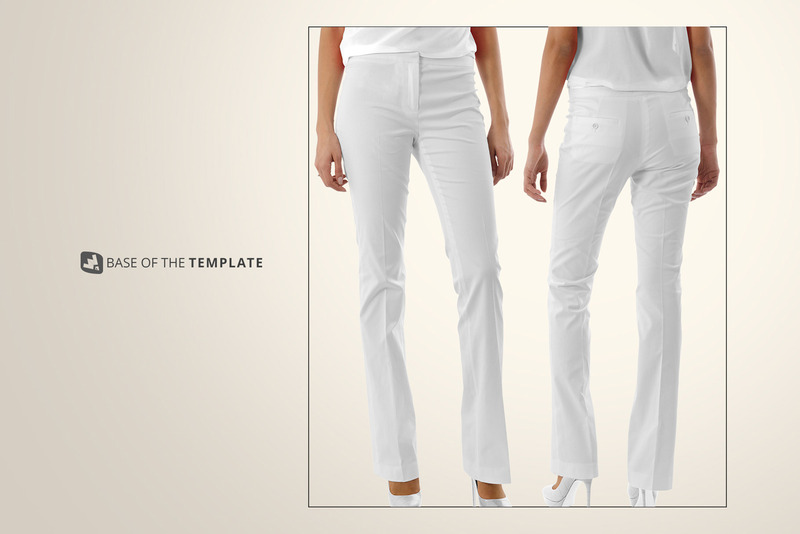 Maquette de pantalon à pattes d'éléphant pour femmes - Caractéristiques de l’image 8