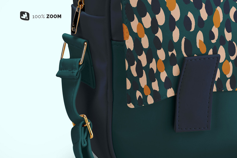Mockup di borsa a tracolla in pelle - Caratteristiche Immagine 6