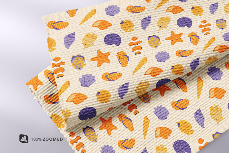 Top View Cloth Table Mat Set Mockup - Features Image 7