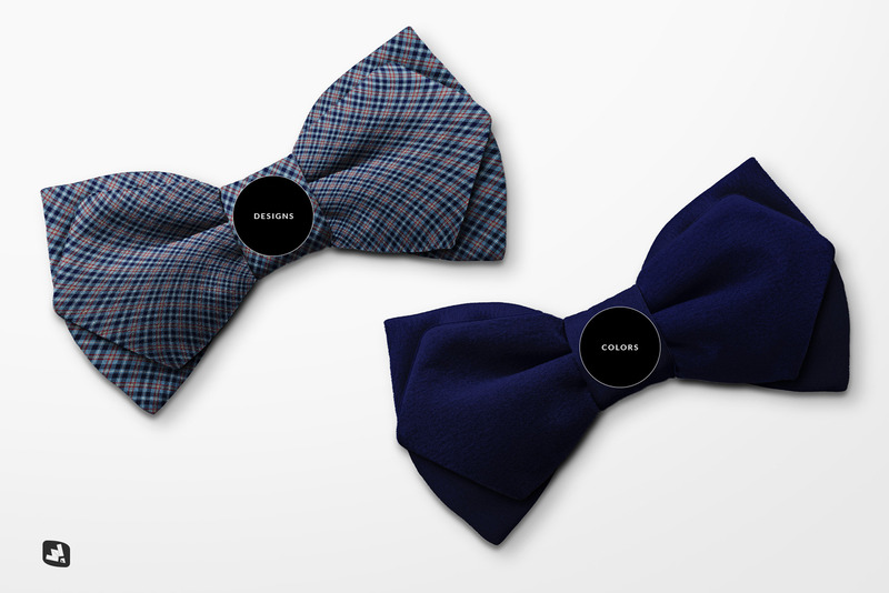 Top View Two Ply Bow Tie Mockup - Features Image 5