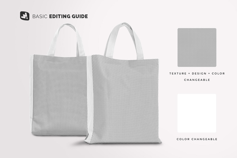 Mockup di borsa di tela vista frontale - Caratteristiche Immagine 8