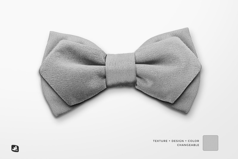 Top View Two Ply Bow Tie Mockup - Features Image 8