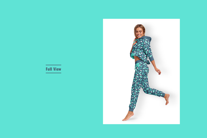 Top View Womens Tracksuit Mockup - Features Image 3
