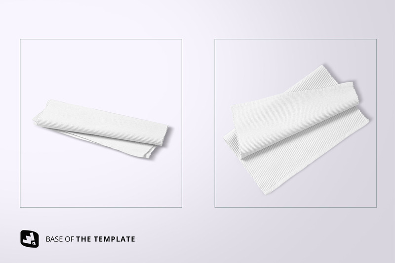Top View Cloth Table Mat Set Mockup - Features Image 10