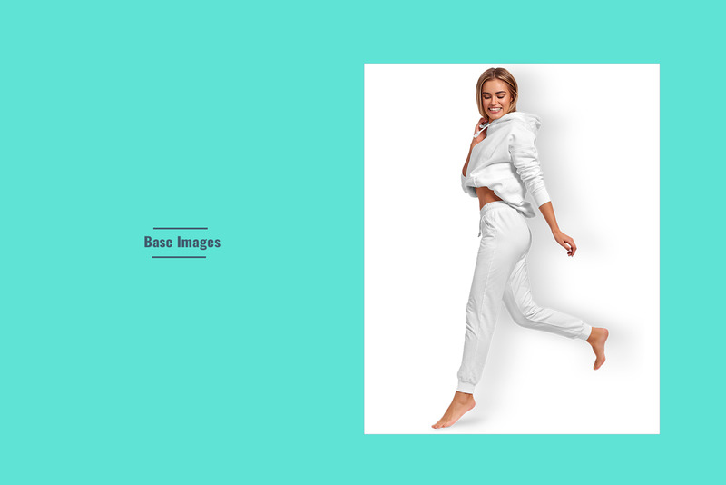 Top View Womens Tracksuit Mockup - Features Image 5